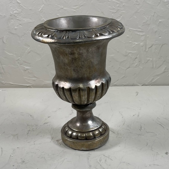 Metallic Color Ceramic  Flower Pedestal Vase - Picture 11 of 11
